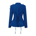 Elegant Blazer Pleated Skirt Sets Women Bow Single Breasted Back Lace Up Jacket Coats Mini Skirts Two Piece Set 2026 Lady