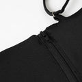 Solid Two Piece Set  for Women Halter Sleeveless Top High Waist Temperament Long Skirt Sets Female