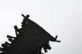 Hollow 2-Piece Set Women Tassel Bandage Low-Neck Sleeveless Backless Playsuits+Simple Leg Sleeve Midnight Sexy Suit