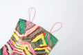 Sequin Patchwork Sling Dress Woman Colorful Print Low-Neck Backless Skinny Peach Hip Evening Party Sexy Mini Bodycon