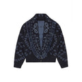 Printed Women Outerwear Tassel V Neck Knit Cardigan Cropped Knit Sweater Loose Drop Shoulder Cut Daily Fashion Wear 2026 Autumn