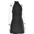 Fashion Polka Dot Dress Vintage High Waist Sleeveless Backless Neck Lace-up Dress Sexy Party Luxury Women Dresses Y2k