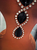 Brown Color Women Sexy Strapless Shining Diamond Keyholes Bodycon Mid-calf Bandage Dress Nightclub Party Celebrate Birthday Wear