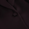 Solid Office Suit for Women Deep V Neck Long Sleeve Spliced Single Button Blazer Wide Trousers Two Piece Set Female