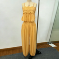 Elegant Lace Women Long Pant Set Square Neck Sheer Ruffle Hem Crop Cami Top High Waist Wide Leg Trousers 2026 Summer Chic Suit