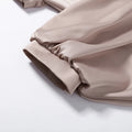 Casual Loose Coats Pants Set Women Full Sleeve Lapel Zippers Solid Coat Long Straight Pleated Pant Sets 2026 Autumn Lady Suit