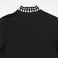 Women One Piece Outfits Bodycon Romper Jumpsuit Sexy Long Sleeve Skinny Club Party Rhinestones Romper Crystal Playsuits