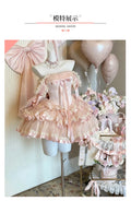 Olivegirl Summer Autumn Rose Lolita Sweet Girl Dress Cosplay Gothic Y2K Women Outfits High Waist JSK Princess Banquet Costumes