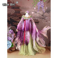 Olive Girl Multicolor Embroidered Hanfu Dress for Ren Faire 2026 Garden Wedding Fairycore Photoshoot Everyday Wear S-L XS-3XL Plus Size Chinese Heritage Fashion Women