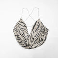 Sequins Patchwork 2 Piece Set Woman Zebra Stripes Swing Collar Backless Tank Tops+Mini Skirts Street Wild Style Suits