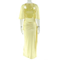 Sexy Split Dress Women Y2K Belt Ribbon Patchwork Backless Short Sleeve Classic Evening Birthday Party Elegant Bodycon