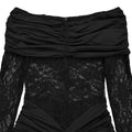 Lace Off-Shoulder Mermaid Maxi Dresses Luxury Woman Wedding Evening Dress Celebrities Outfits Night Clubwear New Year Robes