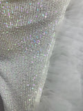 Shiny Sequins Top Short Skirt Two Pieces Set 2025 Women Sexy Celebrate Evening Prom Birthday Party Dress Nightclub Stage Outfit