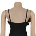 Sexy 3D Boutonniere Dress Women Stripes Hollow Sleeveless Lace Backless Stretch Skinny Party Fashion Activity Bodycon