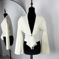 Autumn Knit Cardigan Women's New Vintage Hollow Out Long-Sleeved Sweater 2026 Casual Streetwear White Knit Top Female