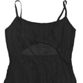 Sexy 3D Boutonniere Dress Women Stripes Hollow Sleeveless Lace Backless Stretch Skinny Party Fashion Activity Bodycon