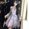 Olive Girl Dramatic Dress for Garden Wedding 2026 Fairycore Photoshoot S-XXL XS-3XL Plus Size Dramatic Silhouette Romantic Editorial Not Costume Hanfu Chinese Dress Traditional Chinese Clothing Chinese Heritage Fashion Women