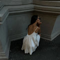 Lace Deep V-neck Backless Sexy Slip Dress For Women Fashion Clubs Party Spaghetti Strap Dress Solid Color Female