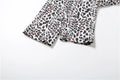 Leopard Letter Tracksuit Women 2 Piece Set Y2K Zip Crop Jacket+Metal Sash Leggings Sporty Matching Stretch Streetwear
