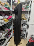 Black, Red And White Pleated Rhinestone Decorated One-Shoulder Long-Sleeved Waist-Cinching Long Fitted Dress, Party And Birthday
