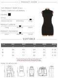 Metal Hollow Dress Woman Sexy Patchwork Summer O-Neck Sleeveless Skinny Peach Hip Midnight Club Party Mini Bodycon
