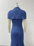 Elegant Sequin Emboridery Shawl 2 Pieces  Evening Gown for Women Weddings and Dinners Heavy Industry Gorgeous Evening Gowns