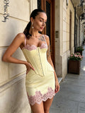 Sexy Women Black Lace Sleeveless 2 Piece Set Elegant High Neck Halter Cutout High Waist Sheer Midi Skirt Sets 2026 Club Outfits