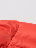 Patchwork Zipper Parkas For Women Stand Collar Long Sleeve Minimalist Tunic Winter Coat Female Fashion Clothing New