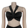 Women's Beach Style 2 Piece Set Sexy Strappy Top+Fringe Maxi Skirt Matching Set Summer Outfits Vacation Party Clubwear