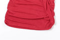 Halter Ruched Dress Women Sexy Whip Knot Backless Patchwork Elegant Stretch Christmas Peach Hip Birthday Mini Bodycon