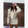 White Pink Floral Choker Neck Dress Women Elegant V-neck 3/4 Sleeves Peplum Ruffle Hem Long Dresses 2026 Lady Daily Vestidos New