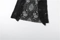 Jacquard Patchwork Long Coat Women Autumn Trend Elegant Irregular Hem Full Sleeve Bandages Dell V-Neck Chic Streewear
