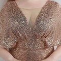 Plus Size Dress for Women Glitter Sequin Dresses Sexy Party Birthday Elegant Celebrity Floor Length Maxi Evening Dress