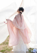 Olive Girl Pink Embroidered Fairy Dress for Ren Faire 2026 Garden Wedding Fairycore Photoshoot Everyday Wear S-L XS-3XL Plus Size Embroidered Flowing Sleeve Romantic Editorial Not Costume Fairy Dress Cottagecore Dress Chinese Heritage Fashion Women