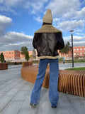 Women Faux Fur Leather Jacket Casual Lady Lapel Zipper Short Coat High Street Motorcycle Outwear