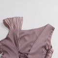 Elegant Ribbon Long Dress Women Solid Patchwork Sleeveless Backless Slim Maxi Dresses 2026 Spring Summer Party Robes Lady