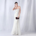 Sexy Elegant Long Wedding Party Dresses for Women 2025 Luxury Mesh Bridesmaid Evening Dresses Woman Sequin Summer Dress