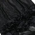 Clothes 3D Flower Women Luxury Black Rhinestone Sequined Patchwork Satin Evening Long Dress Bulk Items Wholesale