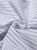 Elegant Striped Women Shirts Lapel Collar Long Sleeve Fit Shirt for Office Work Business Meeting Wear Fashion New