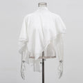Solid Spliced Ruffles Loose Casual Blouses for Women O Neck Sleeveless Minimalist Shirts Female