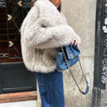 Solid Temperament Jackets For Women Lapel Long Sleeve Patchwork Buttons Designer Coats Female Fashion Style Clothes