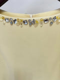 Loose Solid Crystal Bead Elegant Chic Dresses For Women Round Neck Long Sleeve Solid Long Maxi Dress Female