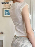 Olive Girl White Romantic Embroidered Top Fairycore 2026 Everyday Wear S-L XS-3XL Plus Size Romantic Garden Party Editorial Not Costume Embroidered Top Chinese Top Blouse Chinese Heritage Fashion Women