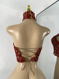 Sparkly Diamonds Mesh Sexy Transparent Tops Women Luxury Party Celebrate Bithday Stage Wear Nightclub Performance Costume
