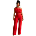 One Shoulder Romper Woman Jumpsuit Party Club High Waist One Piece Birthday Outfit Mono De Mujer Elegante Birthday Overalls