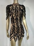 Women's In-Stock Glam Mesh Sheer Hip-Hugging Dress Gogo Show Birthday Party Evening Performance Gown Woman Dresses Elegant Party