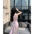Olivegirl Sexy Fish-tail Dress Sweet 2026 Chinese-Style Wraparound Women's Qipao Jacquard Dresses Elegant Sweet Cardigan Coat