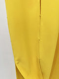 2026 Autumn New Fashion Petal Slit Design Slim V-Neck Long Dress Women'S Long Sleeved Elegant Dinner Party Evening Gown