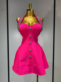 Women Luxury Birthday Dress Sexy Backless Beading A Line Bandage Dress 2025 Knitted Celebrity Elegant Evening Club Party Outfit