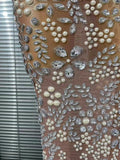 Sparkly Crystal Mesh See Through Women Sleeveless Sexy Bodycon Long Gowns Dress Evening Party Celebrate Birthday Outfit